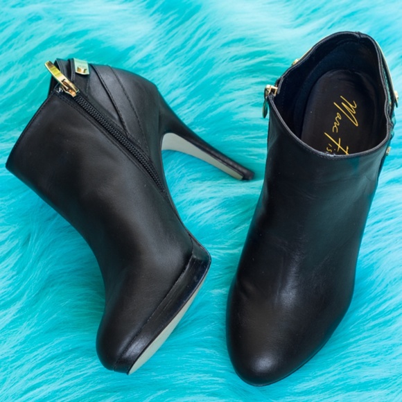 Marc Fisher Shoes - Marc Fischer Leather Booties in Black